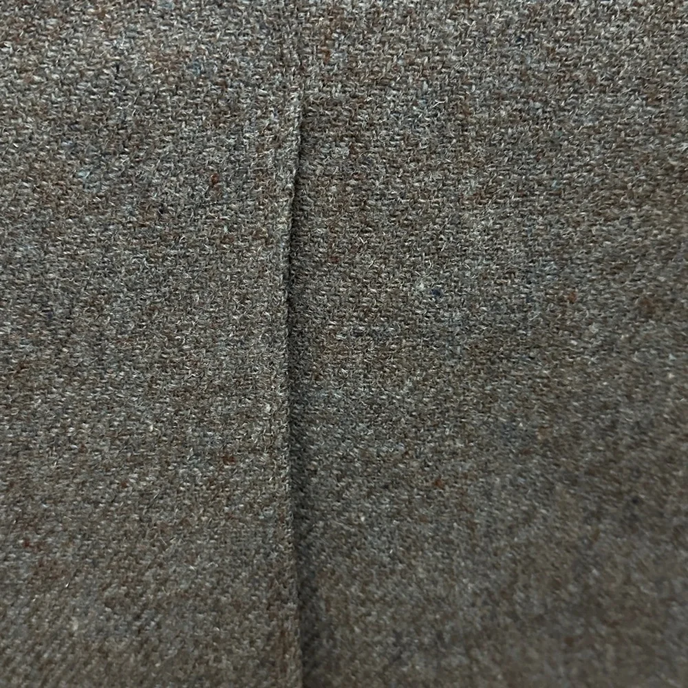 252 Harris Tweed |NWOT 60s USA Vintage Brown Blazer Woven Leather Buttons (sz M)